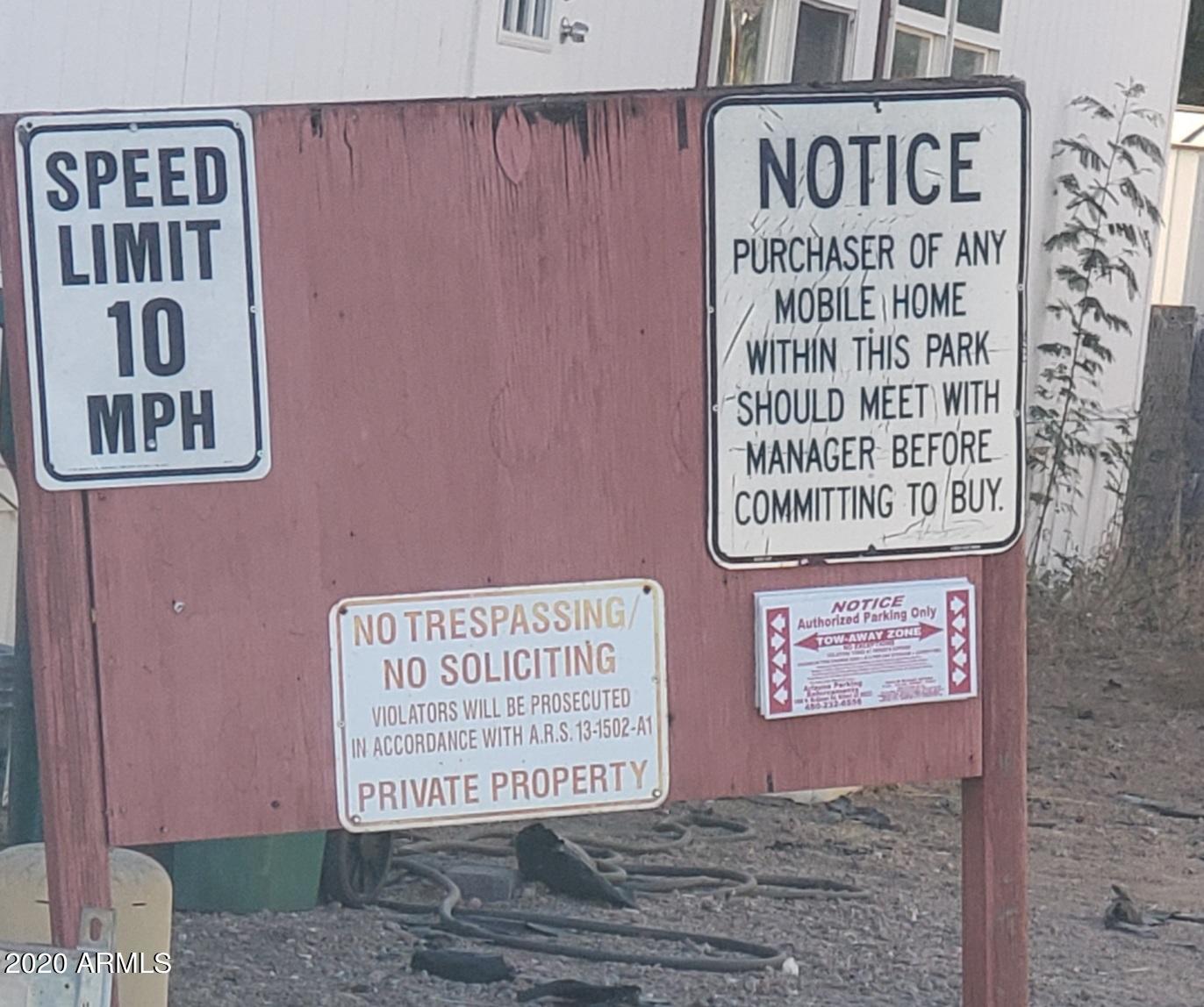 501 East Ray Road, Unit 231 Chandler, AZ 85225 - Photo 16 of 16 park sign