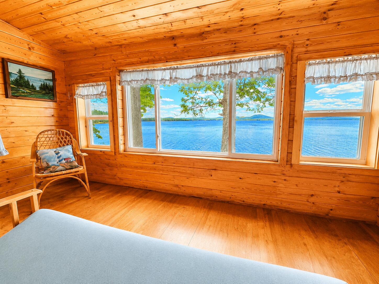 36 Sunset Point Drive Bradley, ME 04411 - Photo 15 of 44 View from sun porch / living room area