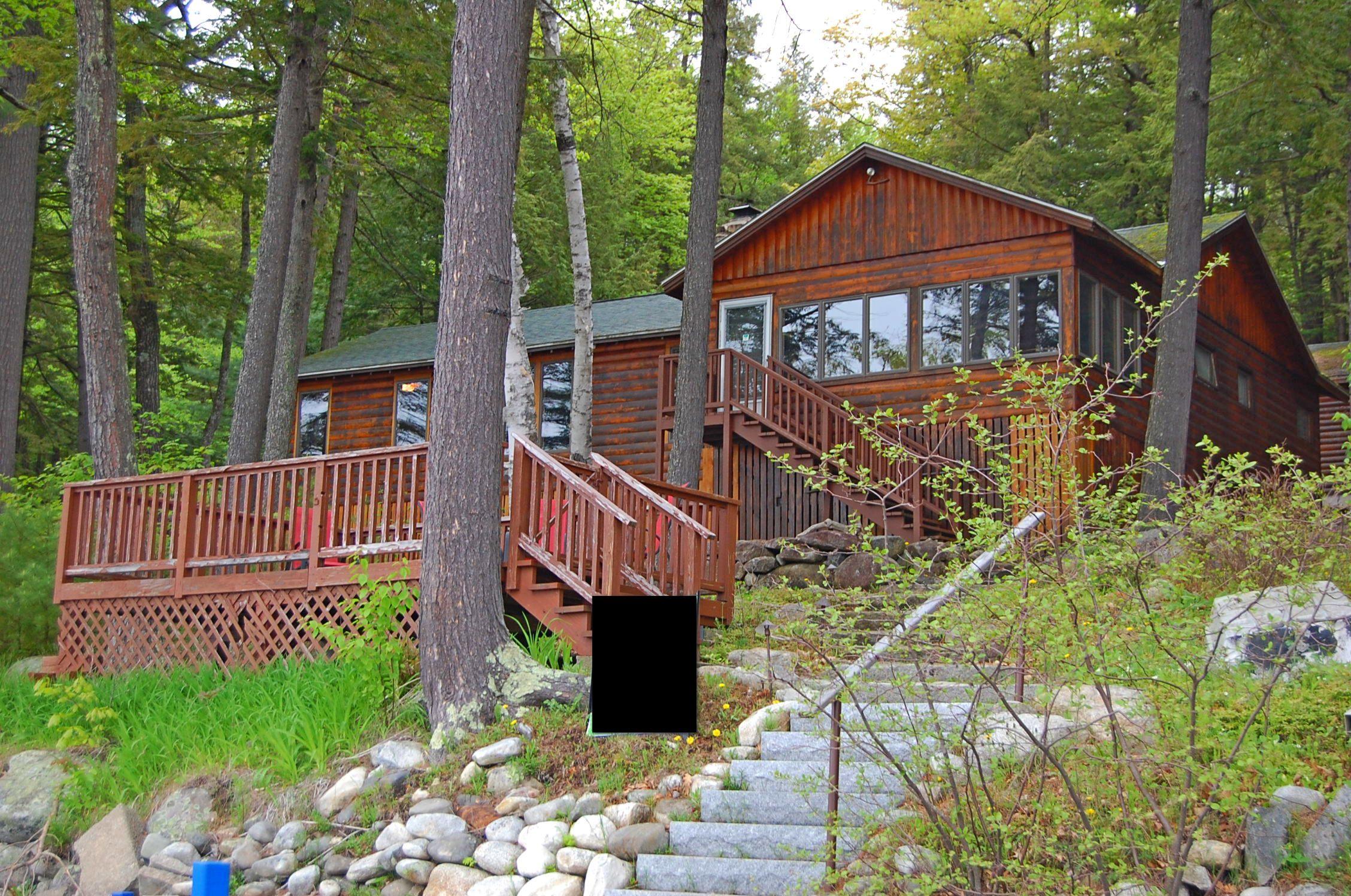 232 Augusta Road Rome, ME 04963 - Photo 64 of 67 cottage deck stairs close