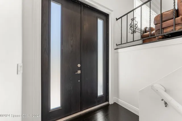 a view of front door