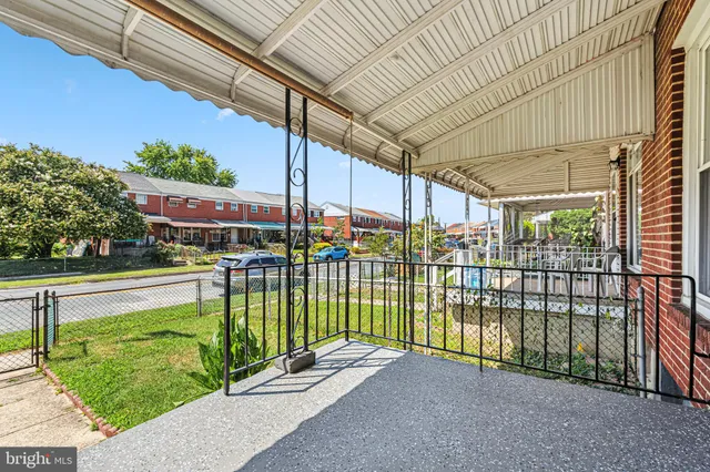 a view of a backyard with a garden