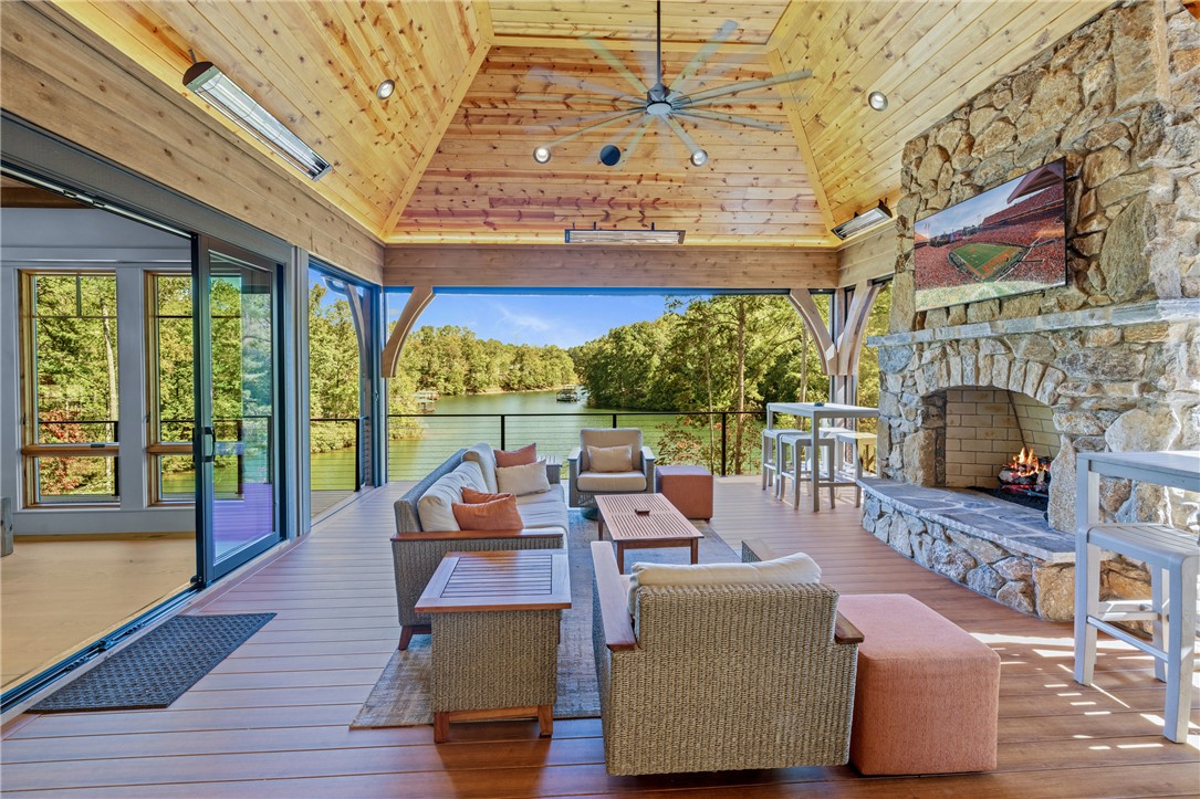 116 Nimmons Bridge Road Salem, SC 29676 - Photo 18 of 49 Main-Level Screened Porch Overlooking Lake Keowee