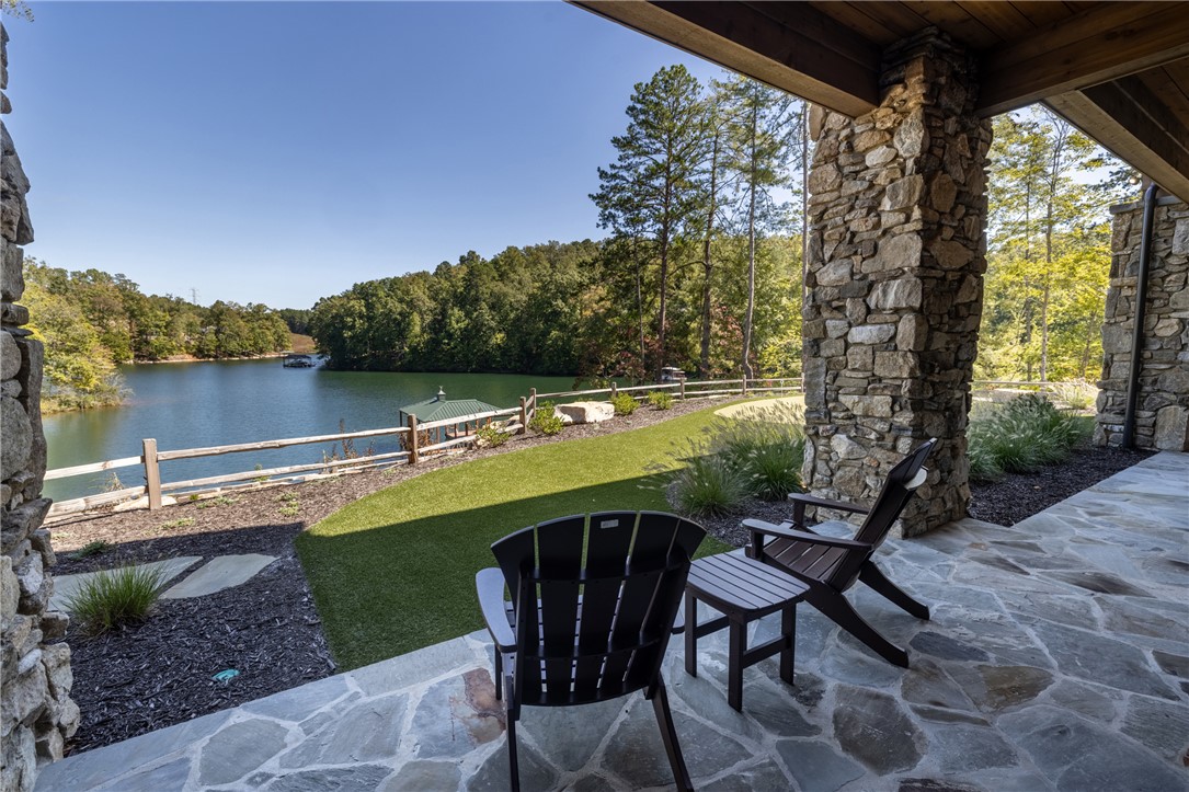 116 Nimmons Bridge Road Salem, SC 29676 - Photo 44 of 49 Covered Patio w/ Adjacent Putting Green