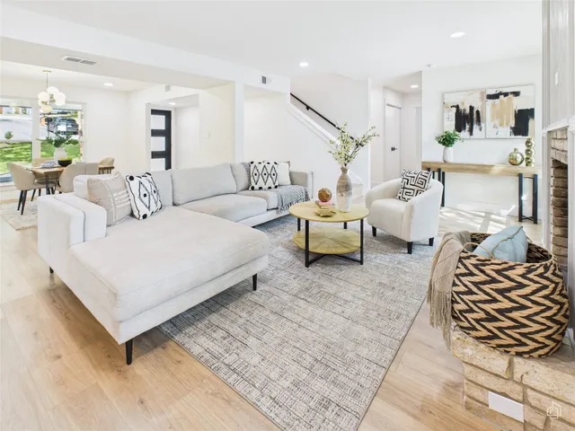 a bedroom with furniture and a couch