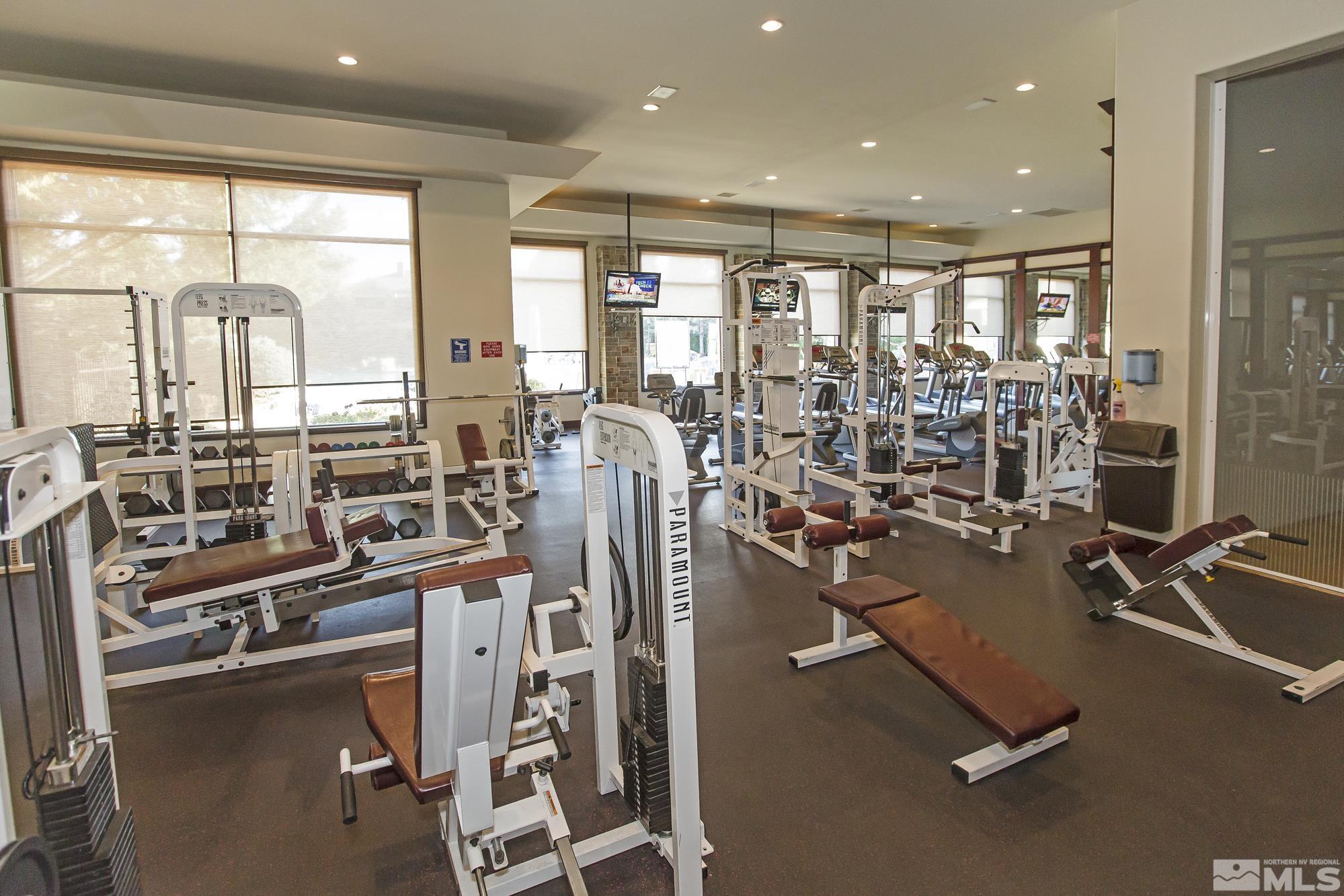900 South Meadows Parkway, Unit 111 Reno, NV 89521 - Photo 31 of 35 a view of a room with gym equipment