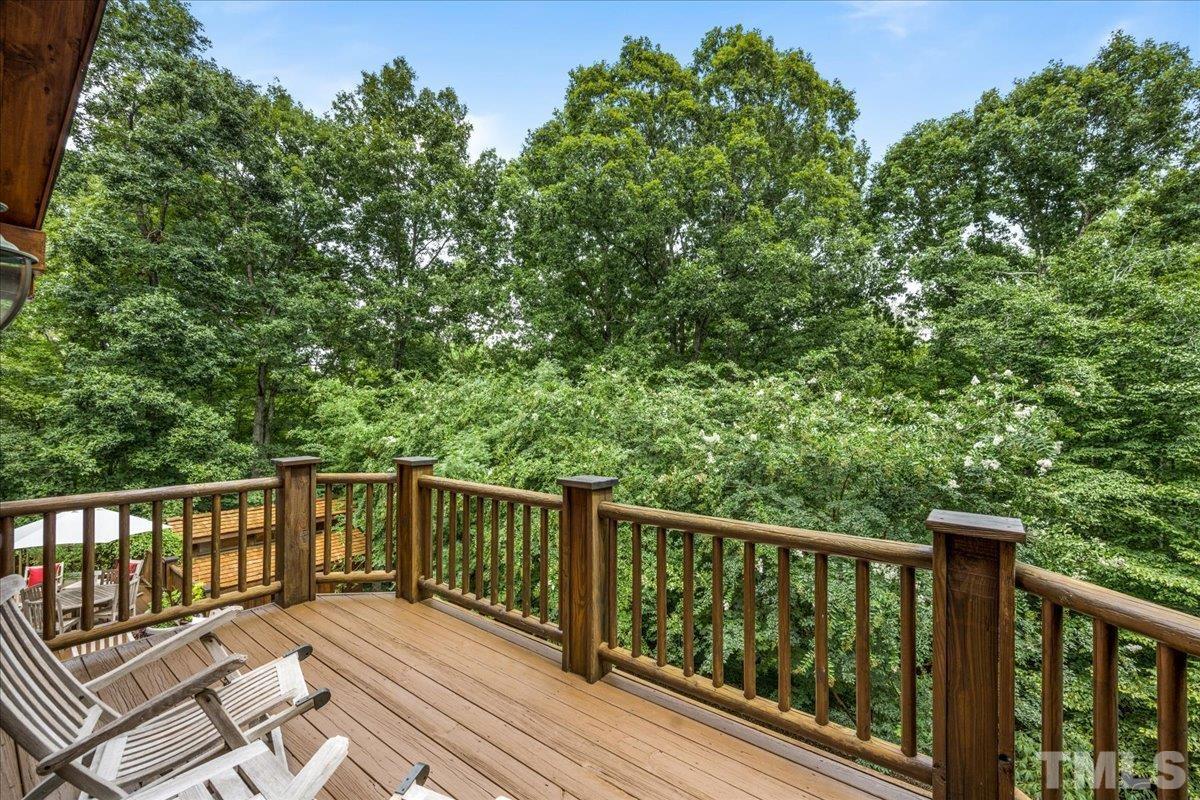 1625 Rougemont Road Rougemont, NC 27572 - Photo 7 of 30 a view of a wooden roof deck
