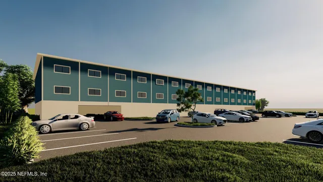 a view of a car in front of a house