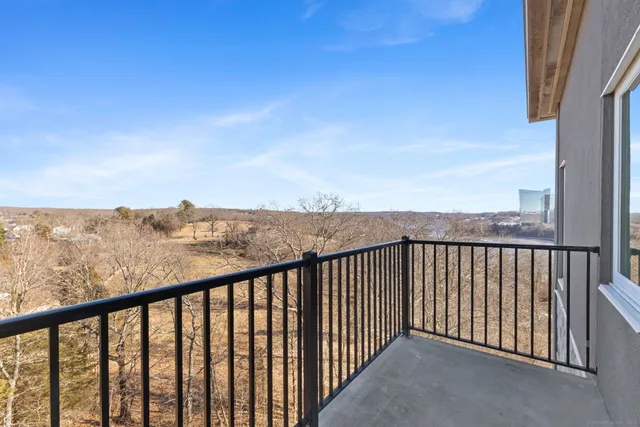 a city view from a balcony