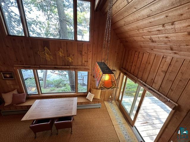 2763 Van Vac Road Ely, MN 55731 - Photo 23 of 37 Vaulted wood-paneled ceilings with exposed beams