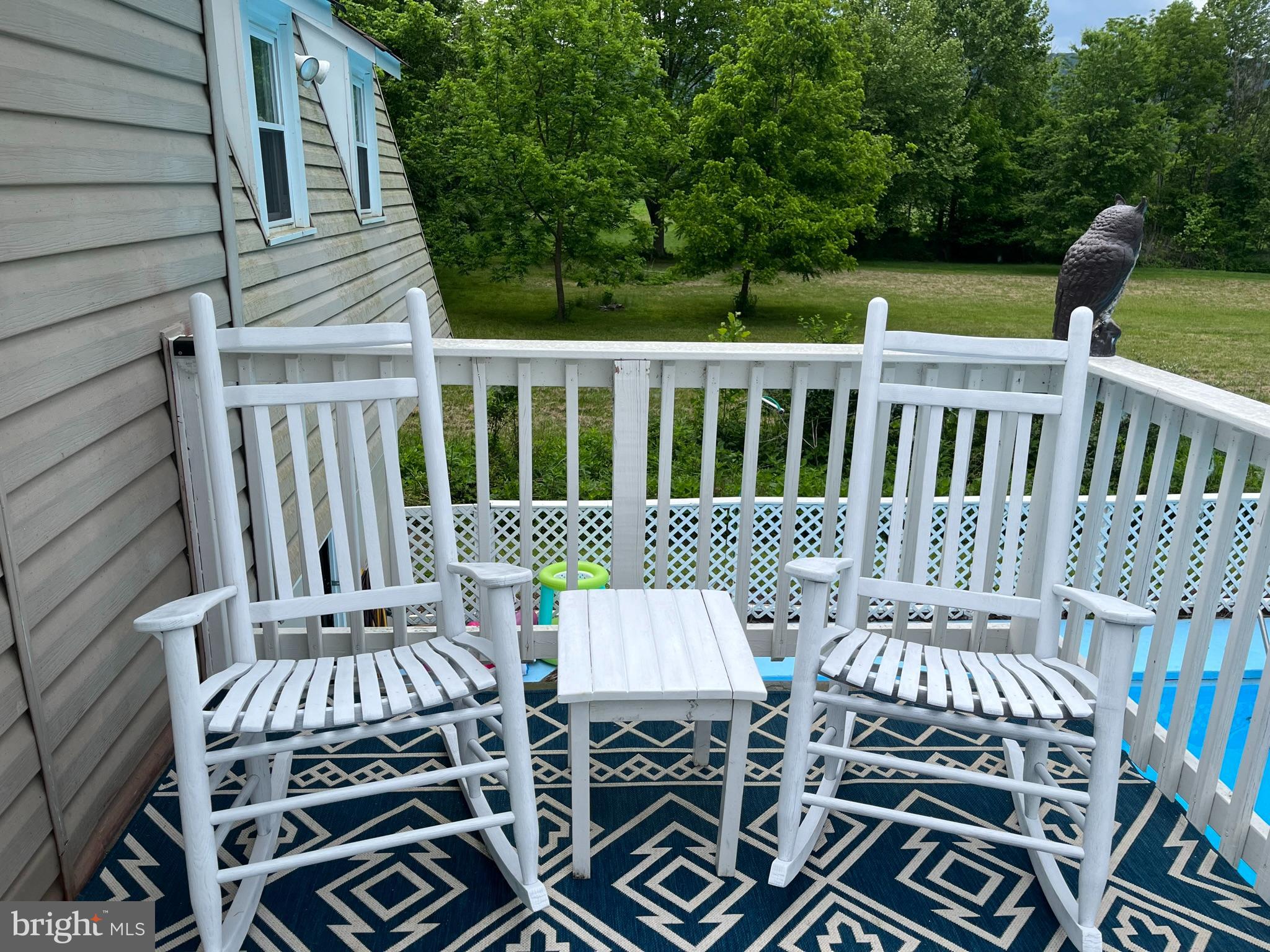 5532 Page Valley Road Luray, VA 22835 - Photo 36 of 42 a view of a chair and table in the roof deck