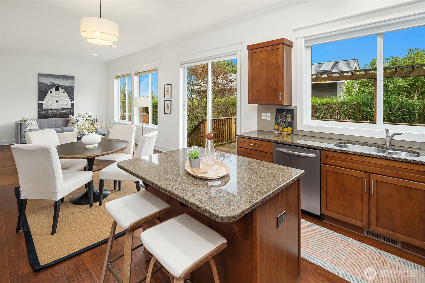 1520 37th Avenue Seattle, WA 98122 - Photo 13 of 35 a view of a dining room with furniture window and outside view