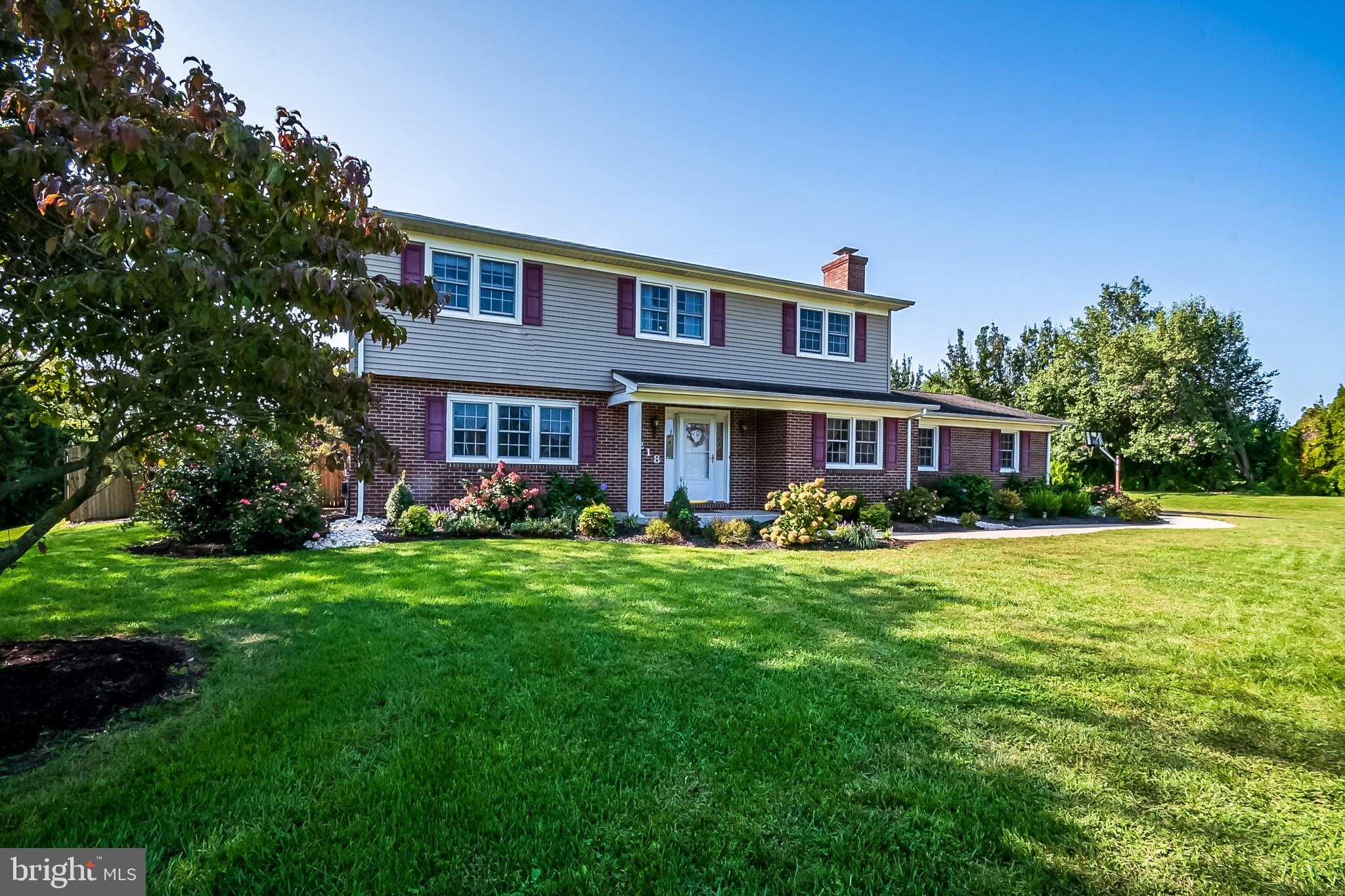 Beautifully landscaped front yard