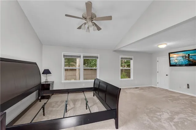 a view of a hallway with entryway