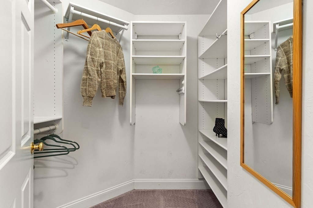 11 Meadowbrook Road, Unit 11 Brookline, MA 02467 - Photo 23 of 42 a view of walk in closet with clothes and shoes