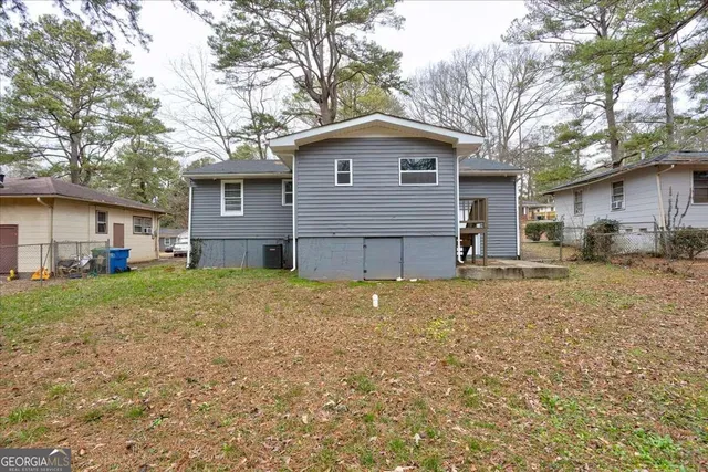a backyard of a house