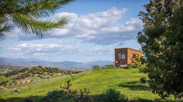 a view of balcony with yard