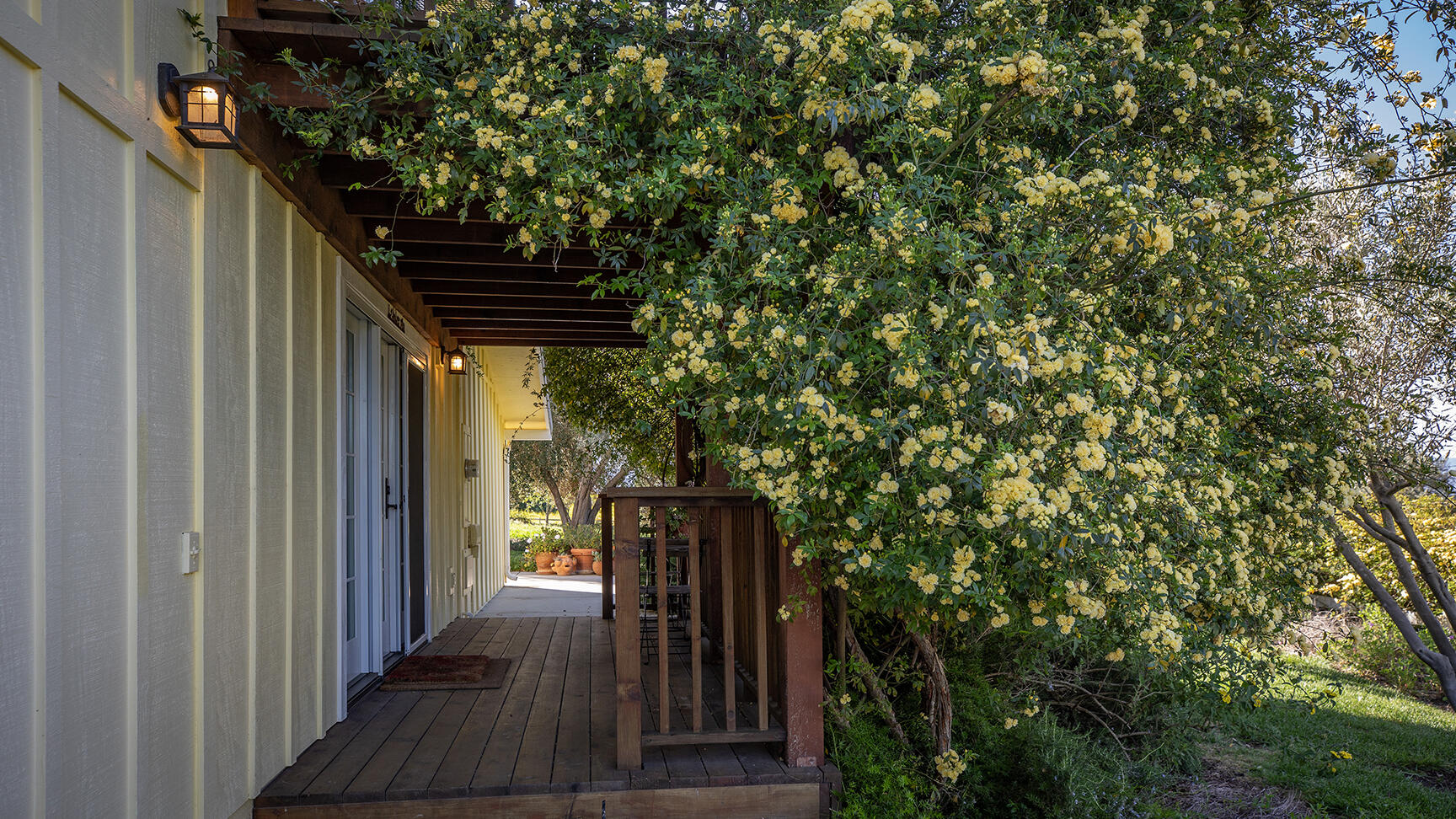 2852 Tapadero Road Solvang, CA 93463 - Photo 42 of 52 a view of balcony with wooden floor and fence