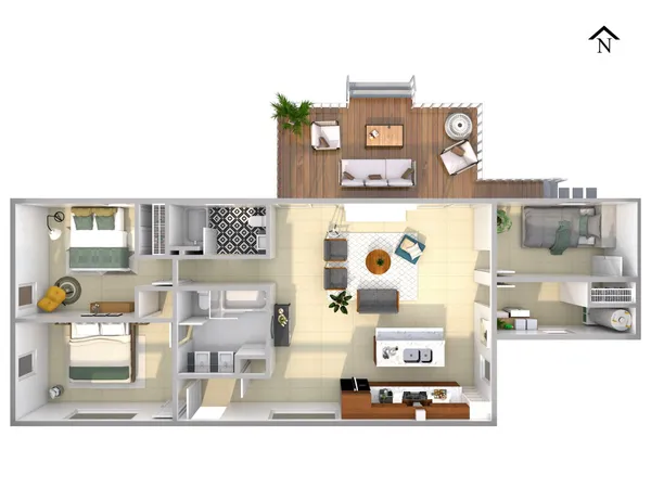 $4,200 | 3945 Rockfern Road, Unit A, Charlotte, NC 28217