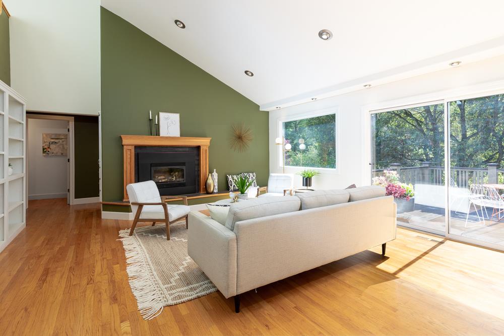 4399 Porter Gulch Road Aptos, CA 95003 - Photo 2 of 32 a living room with furniture and a fireplace
