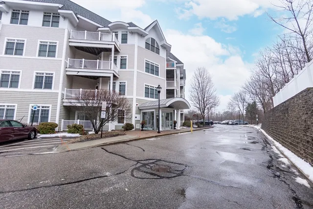 a street view along with building