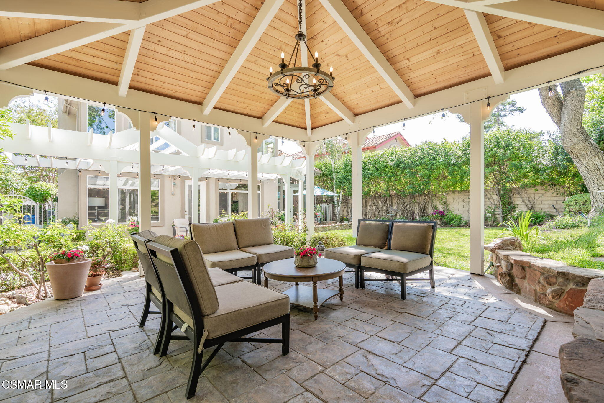 15591 Harte Lane Moorpark, CA 93021 - Photo 37 of 52 a outdoor living space with furniture and garden view