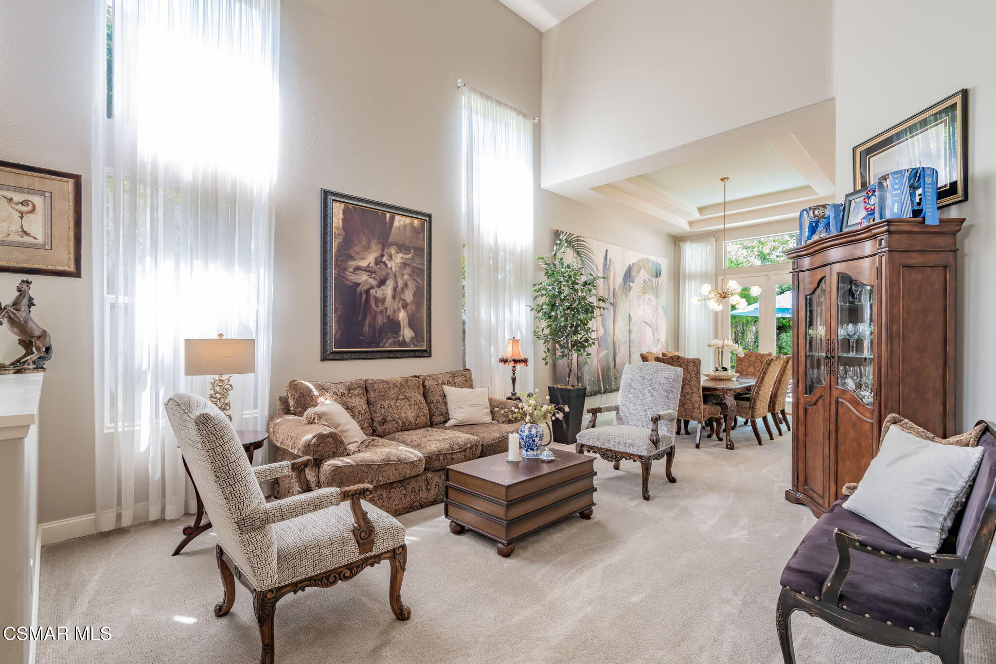 15591 Harte Lane Moorpark, CA 93021 - Photo 7 of 52 a living room with furniture and a fireplace