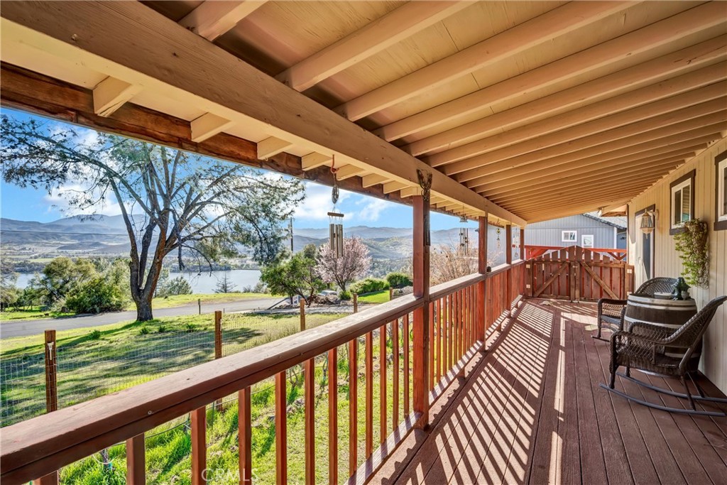 16593 Buckhorn Road Hidden Valley Lake, CA 95467 - Photo 14 of 27 Lovely lake view from covered rear deck.