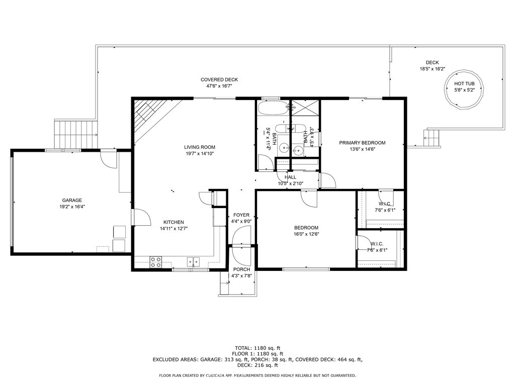 16593 Buckhorn Road Hidden Valley Lake, CA 95467 - Photo 27 of 27 Approximate floor plan.