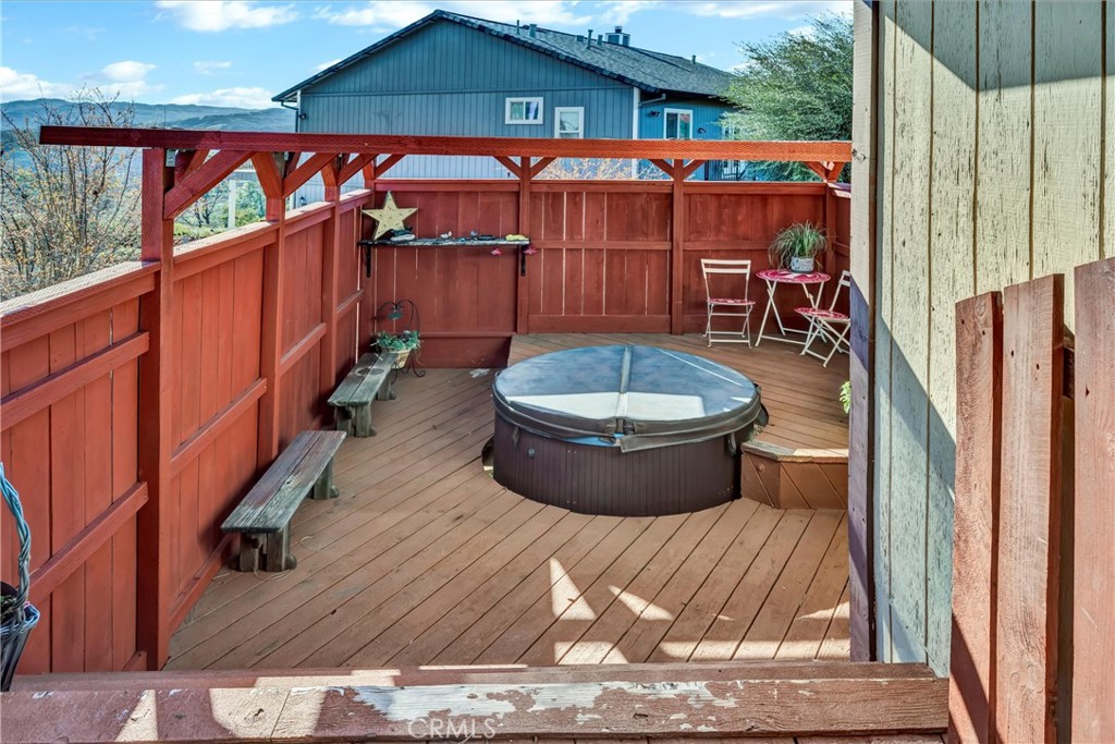 16593 Buckhorn Road Hidden Valley Lake, CA 95467 - Photo 22 of 27 Lots of space for outdoor enjoyment, including this private hot tub area.