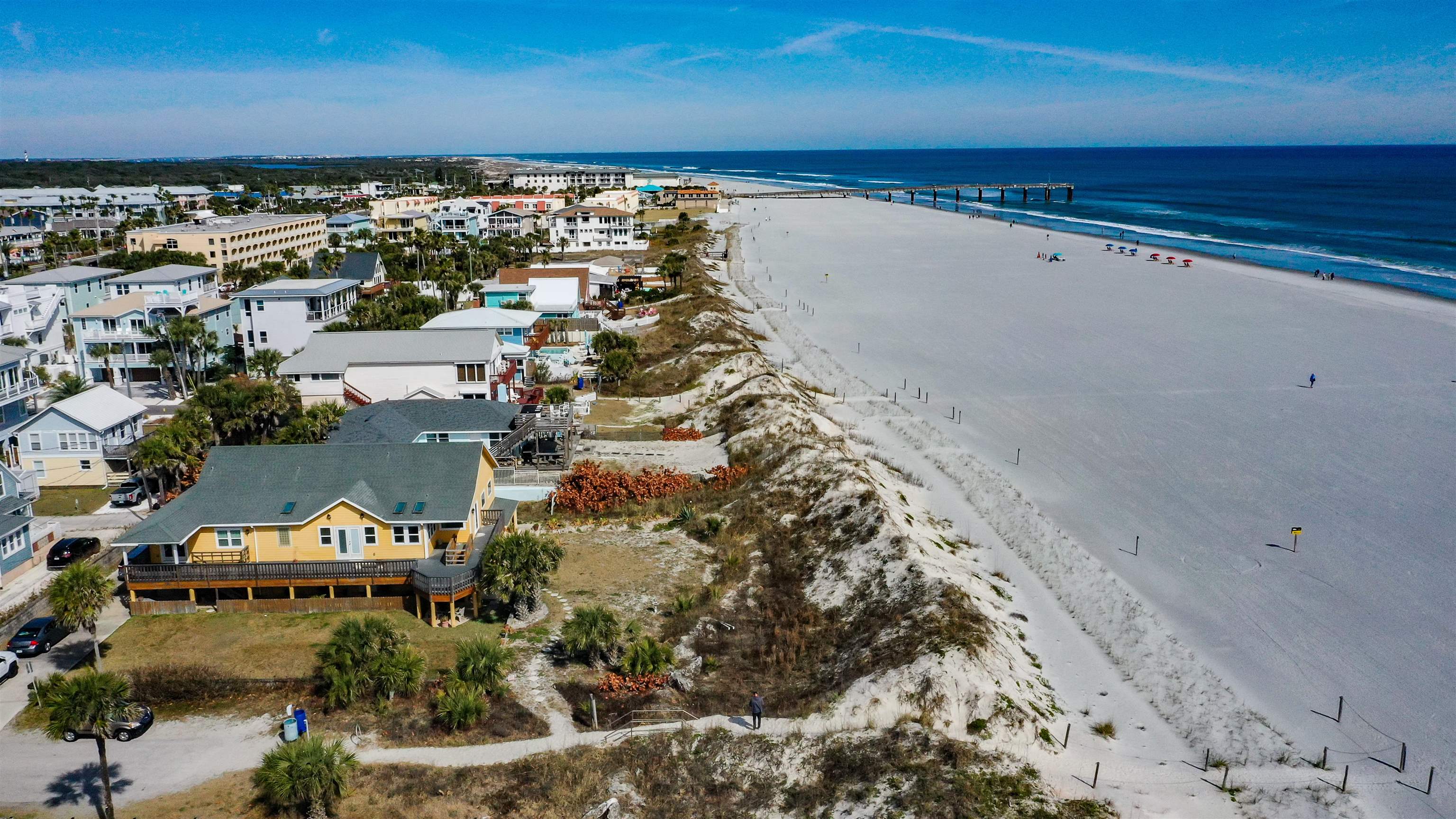 2 11th Street St. Augustine Beach, FL 32080 - Photo 13 of 72 Aerial view of expansive beach
