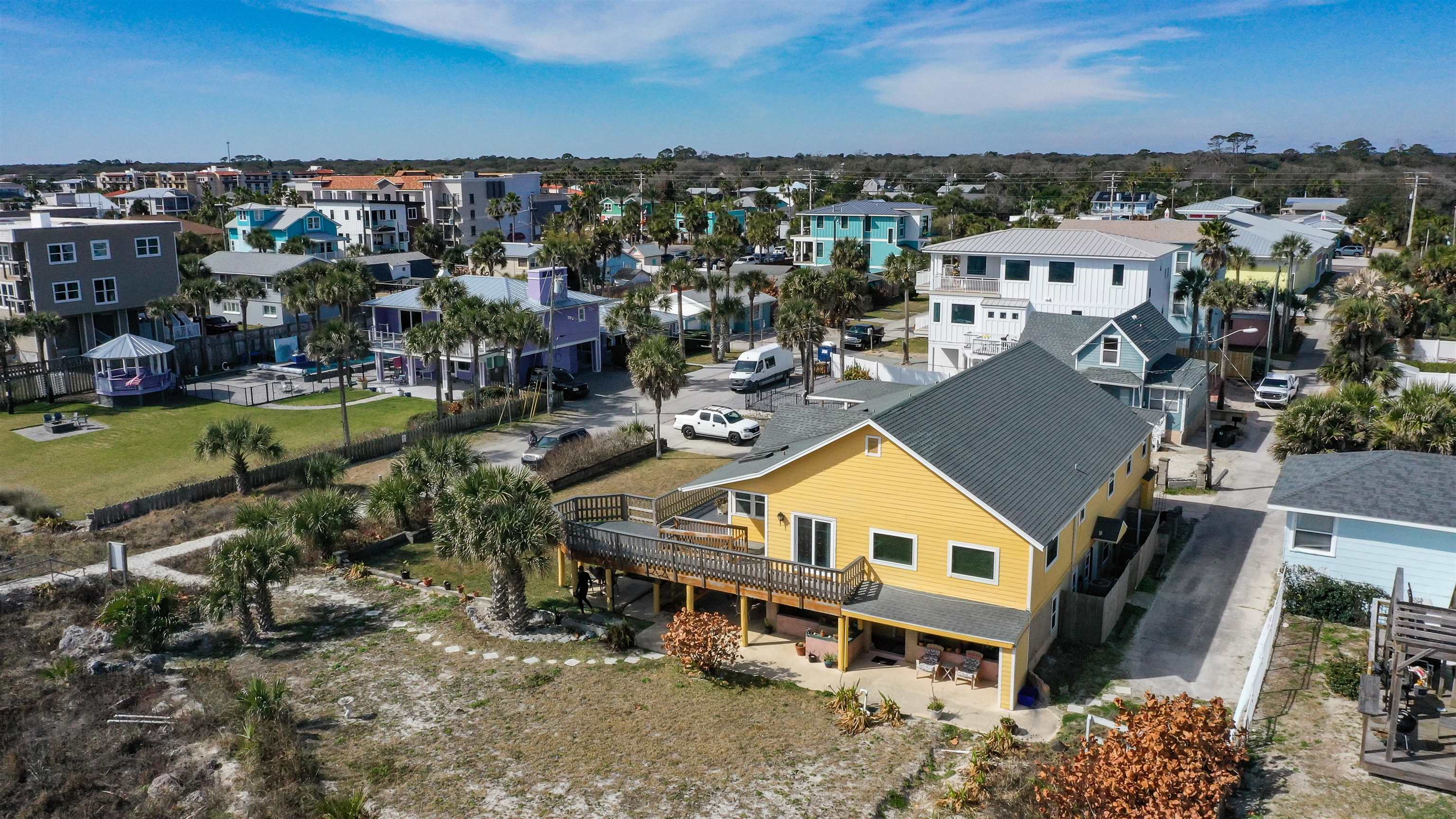 2 11th Street St. Augustine Beach, FL 32080 - Photo 36 of 72 Aerial perspective of suburban area