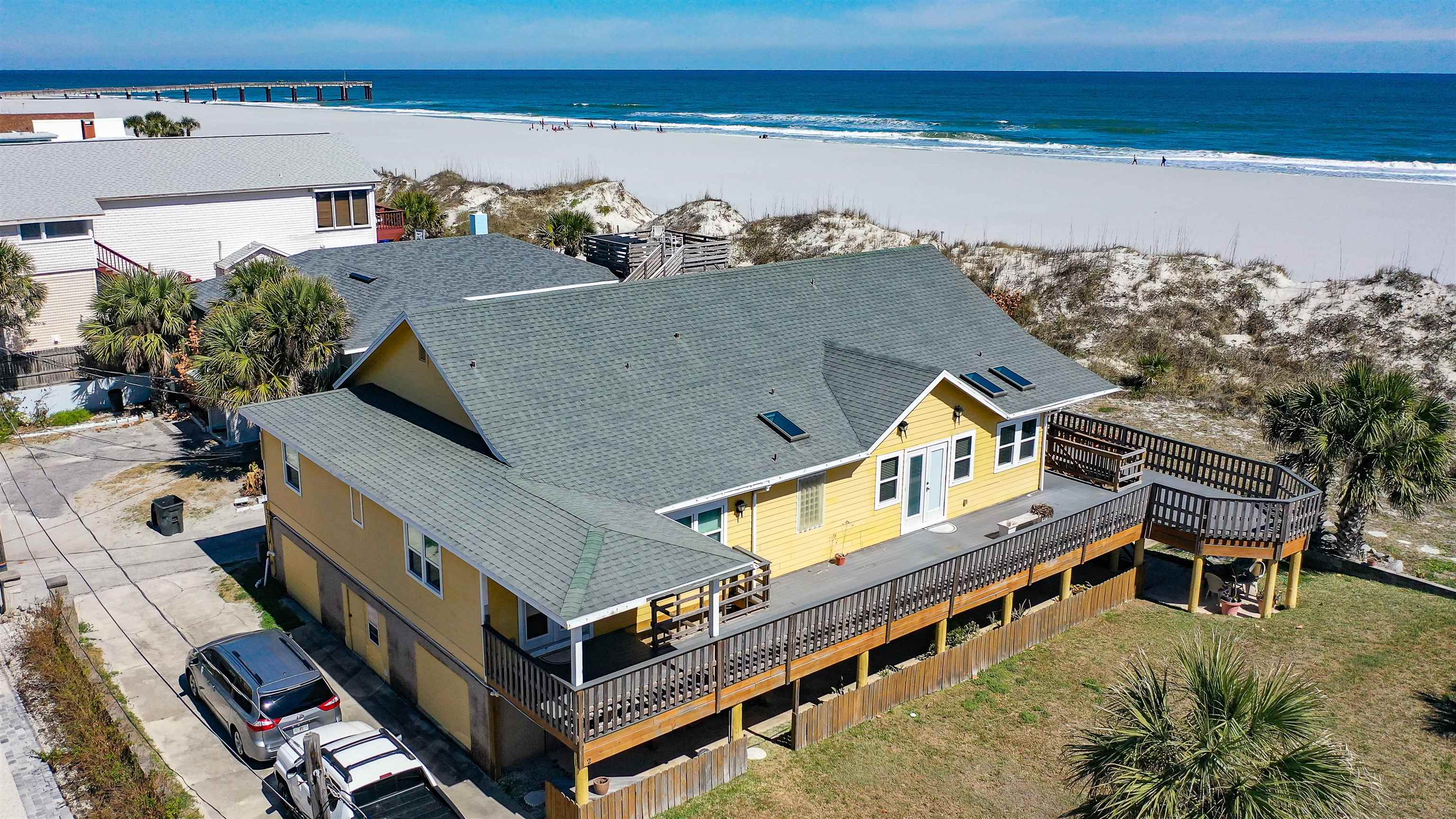 2 11th Street St. Augustine Beach, FL 32080 - Photo 9 of 72 Bird's eye view of waterfront with a beach