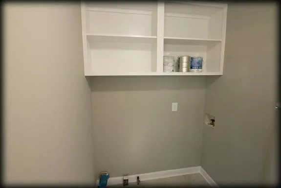 a close up of a shelf