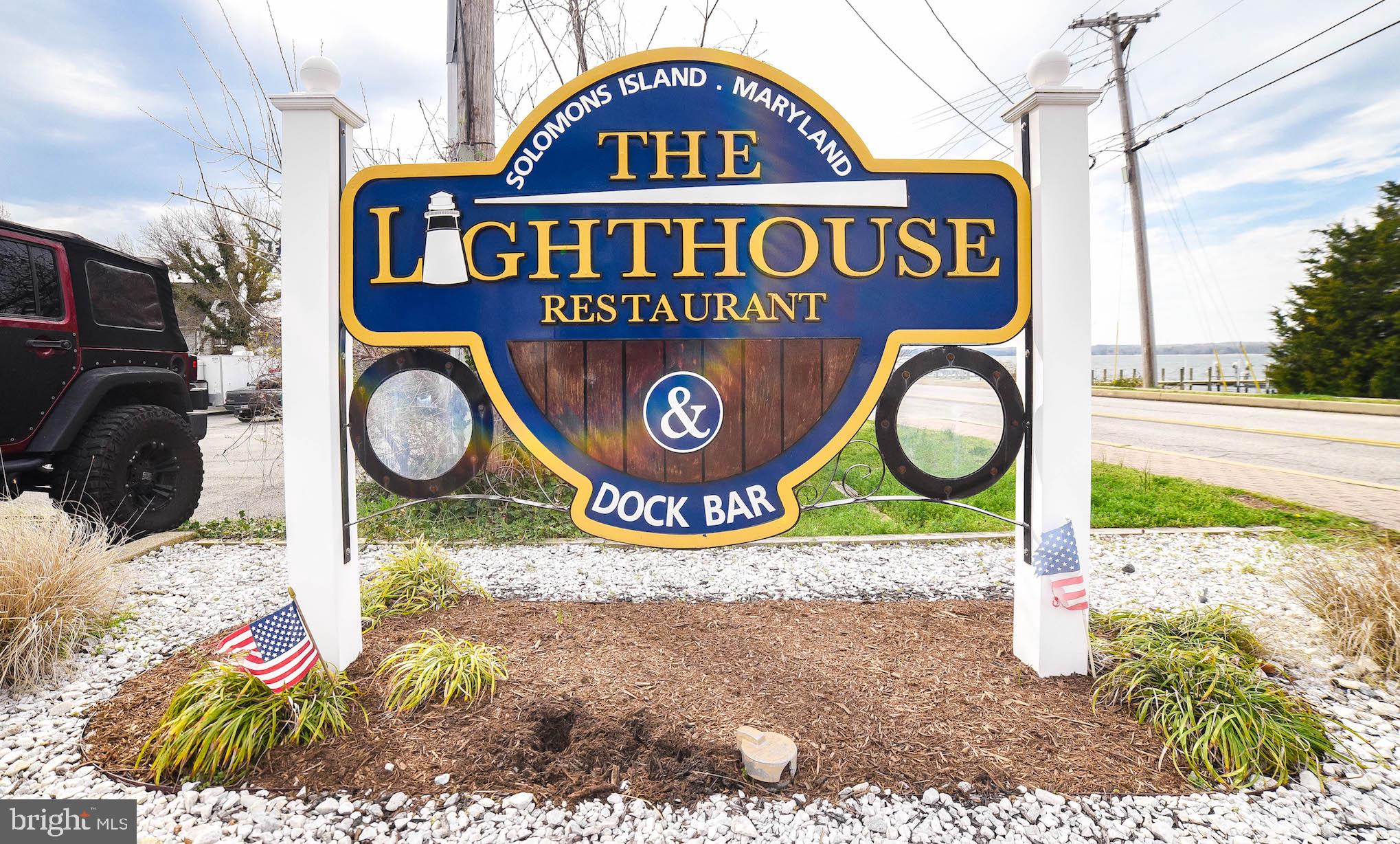 708 Ruxton Road, Unit 69 Solomons, MD 20629 - Photo 85 of 88 Enjoy the Water Views at dinner at The Lighthouse