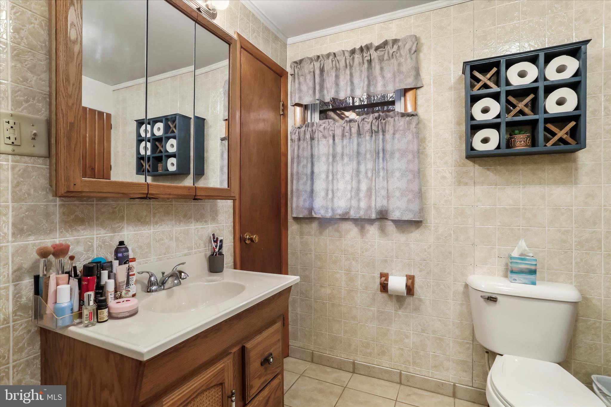 17211 Porter Road Southwest Frostburg, MD 21532 - Photo 25 of 34 a bathroom with a sink a toilet and shower