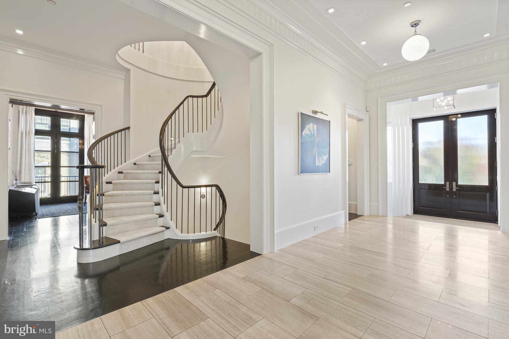 2109 Dunmore Lane Washington, DC 20007 - Photo 4 of 92 View to front entry door vestibule/main staircase