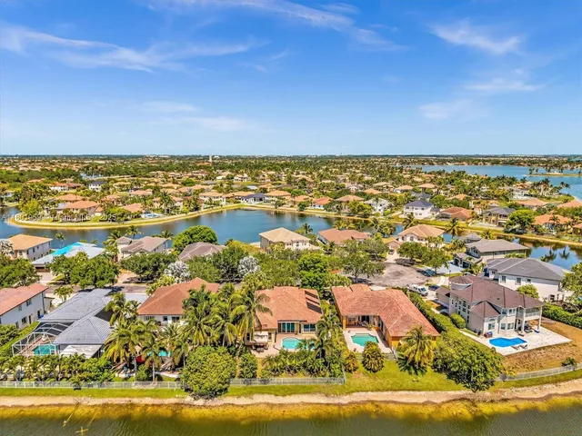 a view of swimming pool with a yard