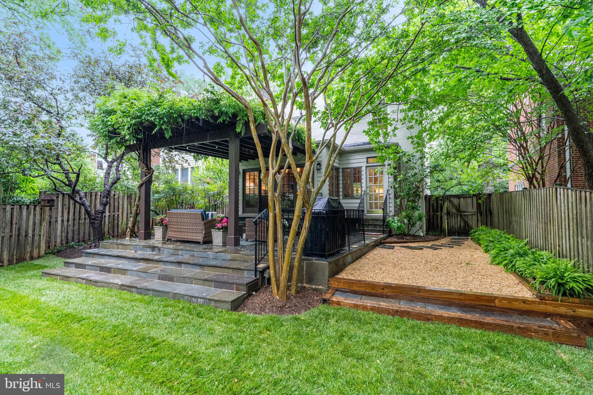 5442 Broad Branch Road Northwest Washington, DC 20015 - Photo 26 of 28 a view of backyard with tree s