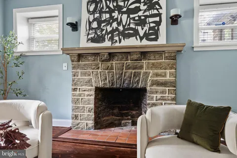 a view of a chair and table in a patio