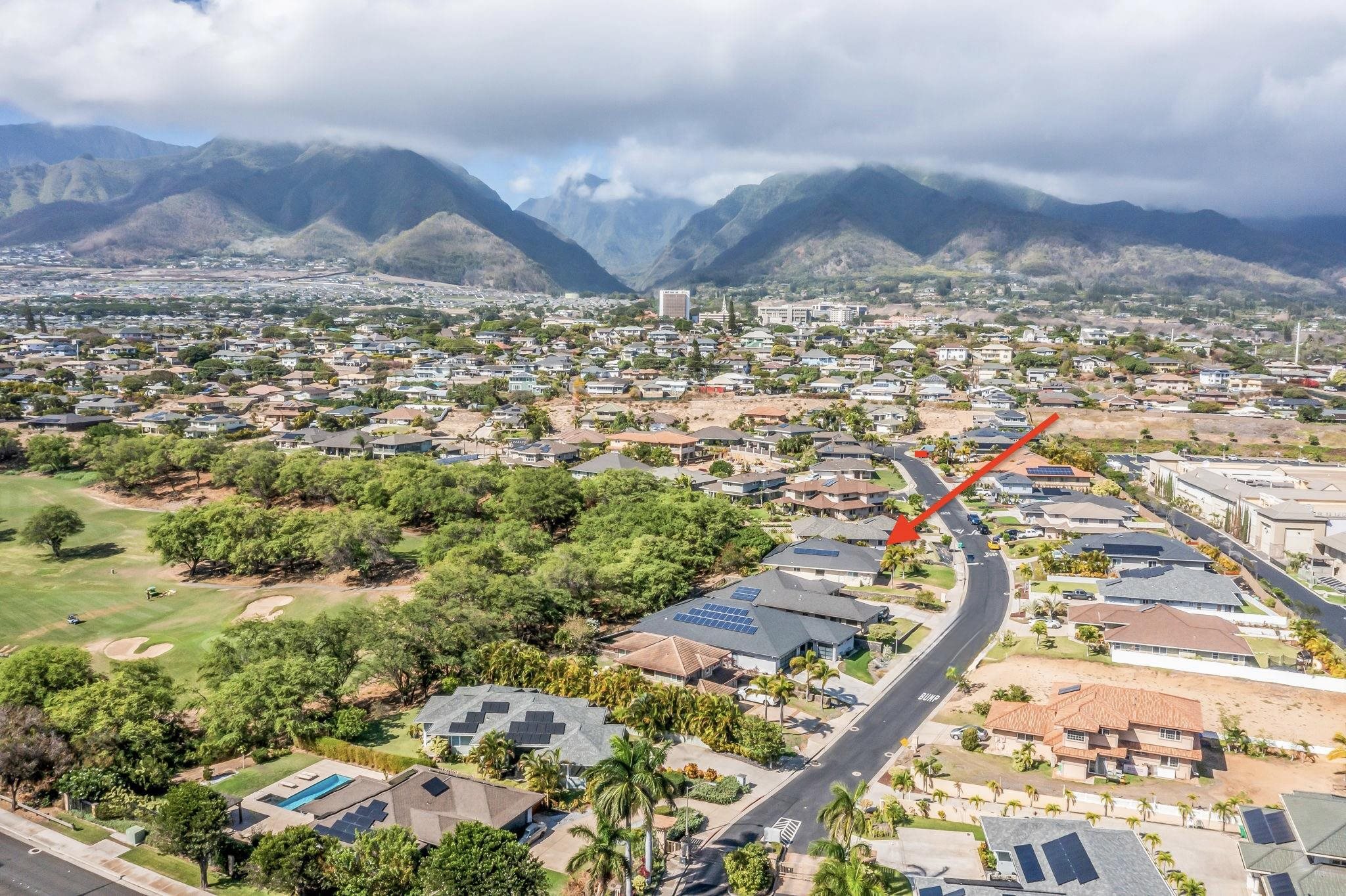 33 Keoneloa Street Wailuku, HI 96793 - Photo 17 of 40 an aerial view of residential houses with outdoor space
