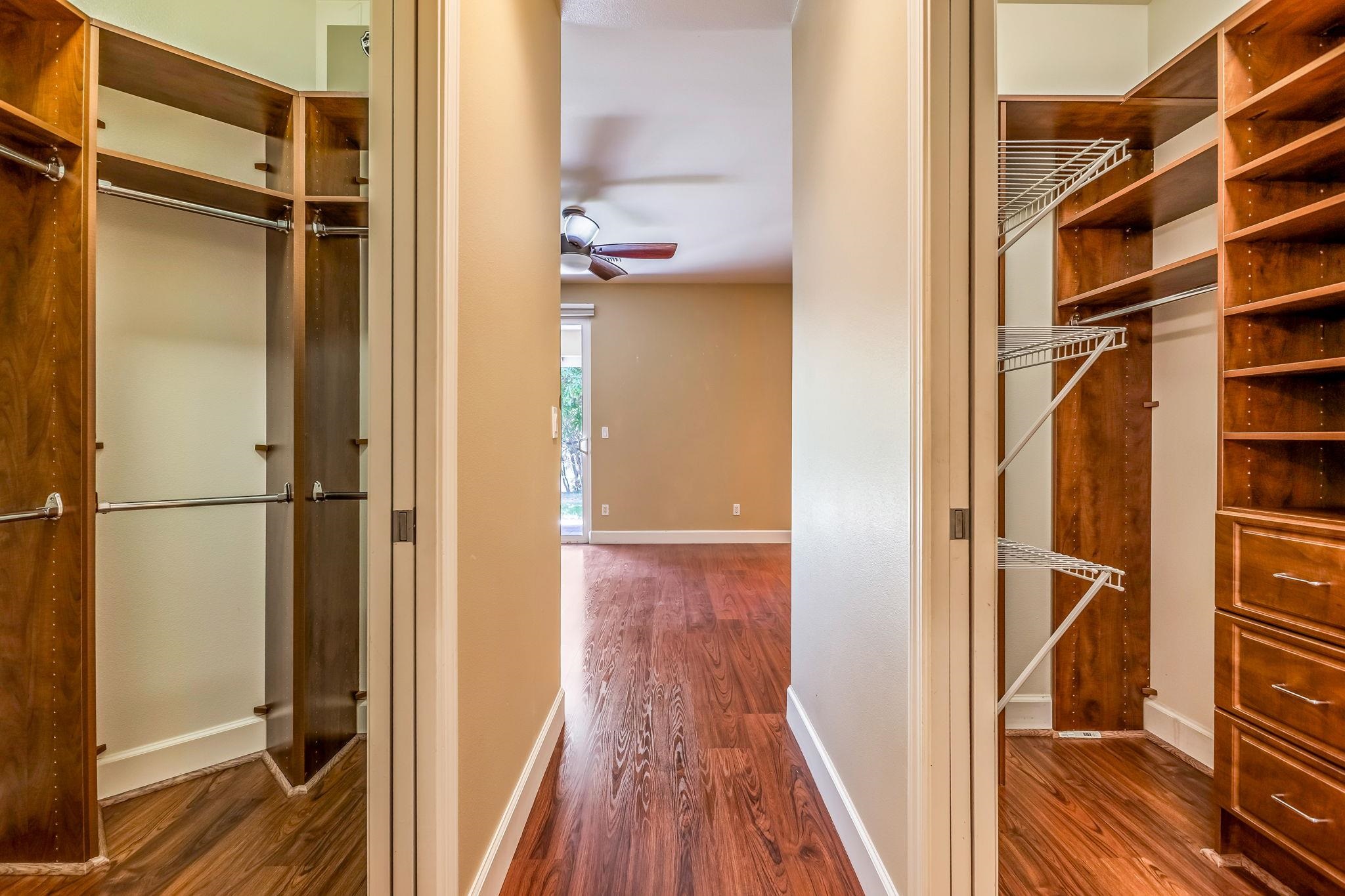 33 Keoneloa Street Wailuku, HI 96793 - Photo 22 of 40 a view of walk in closet with wooden floor