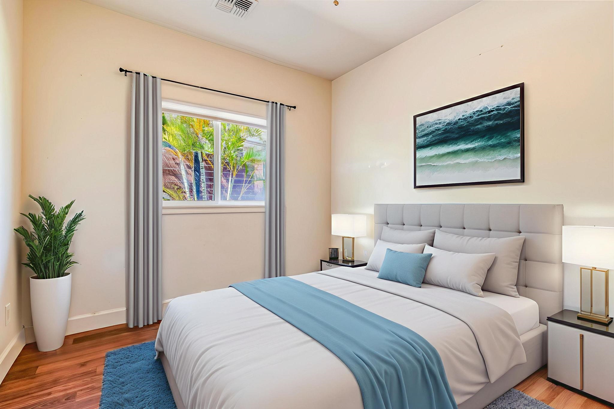 33 Keoneloa Street Wailuku, HI 96793 - Photo 27 of 40 a bedroom with bed and a window