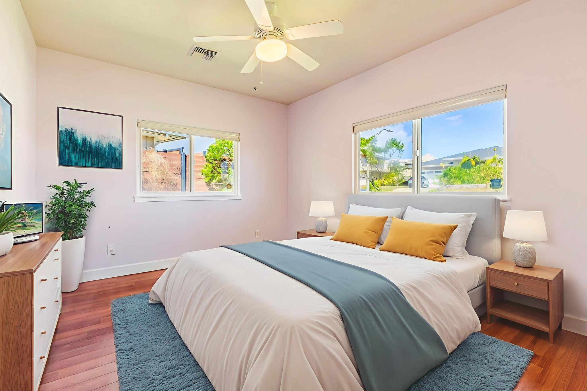 33 Keoneloa Street Wailuku, HI 96793 - Photo 32 of 40 a bedroom with bed and a window