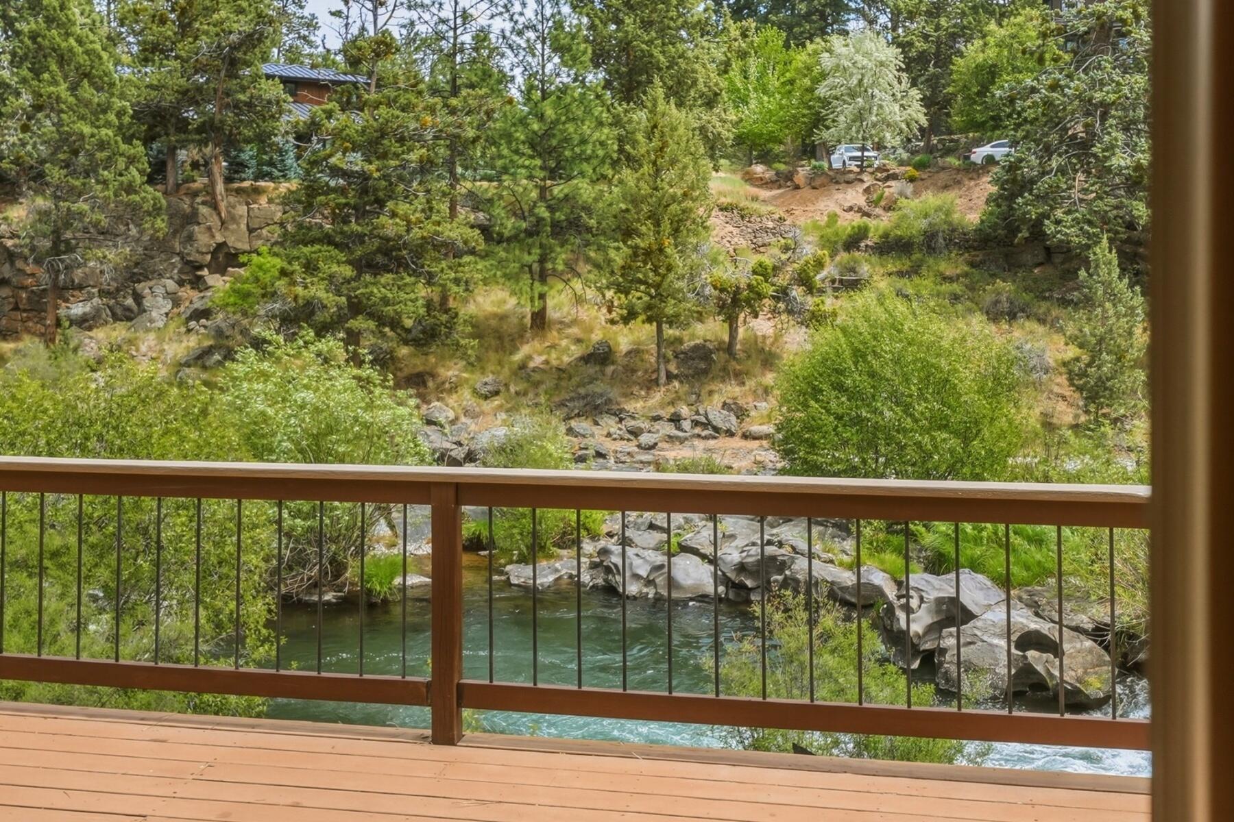 637 Northwest Silver Buckle Road Bend, OR 97703 - Photo 40 of 68 a view of a balcony with wooden floor