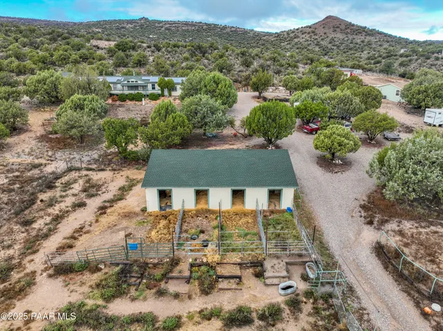 a view of city and mountain