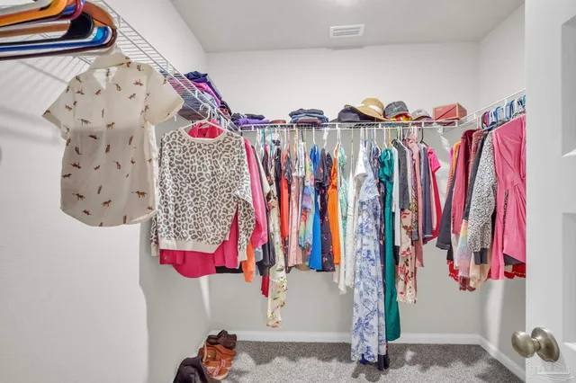 a view of a walk in closet