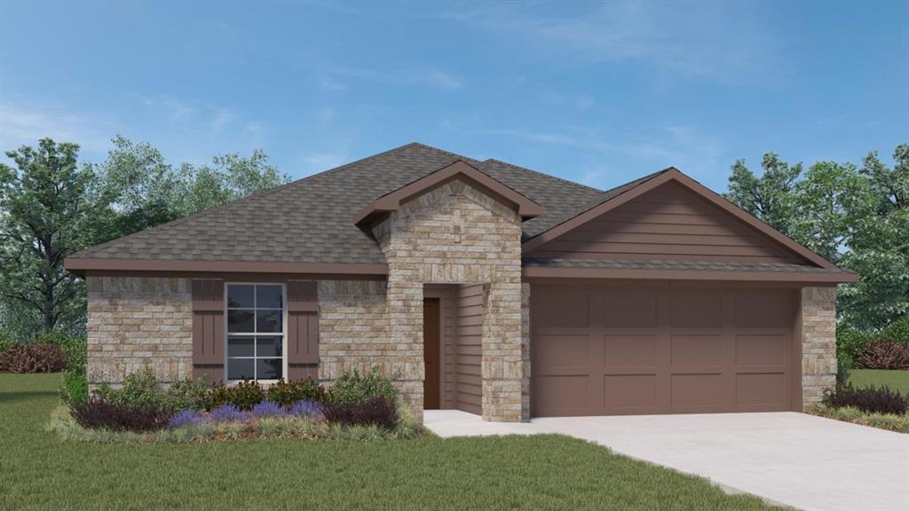 4014 Yellowstone Way Princeton, TX 75407 - Photo 1 of 2 a front view of a house with a garden and yard