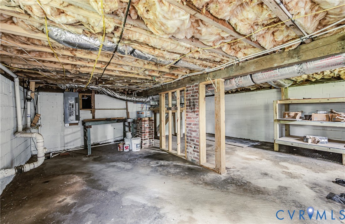 2015 Fordson Road Richmond, VA 23229 - Photo 41 of 48 Unfinished basement space featuring concrete floor