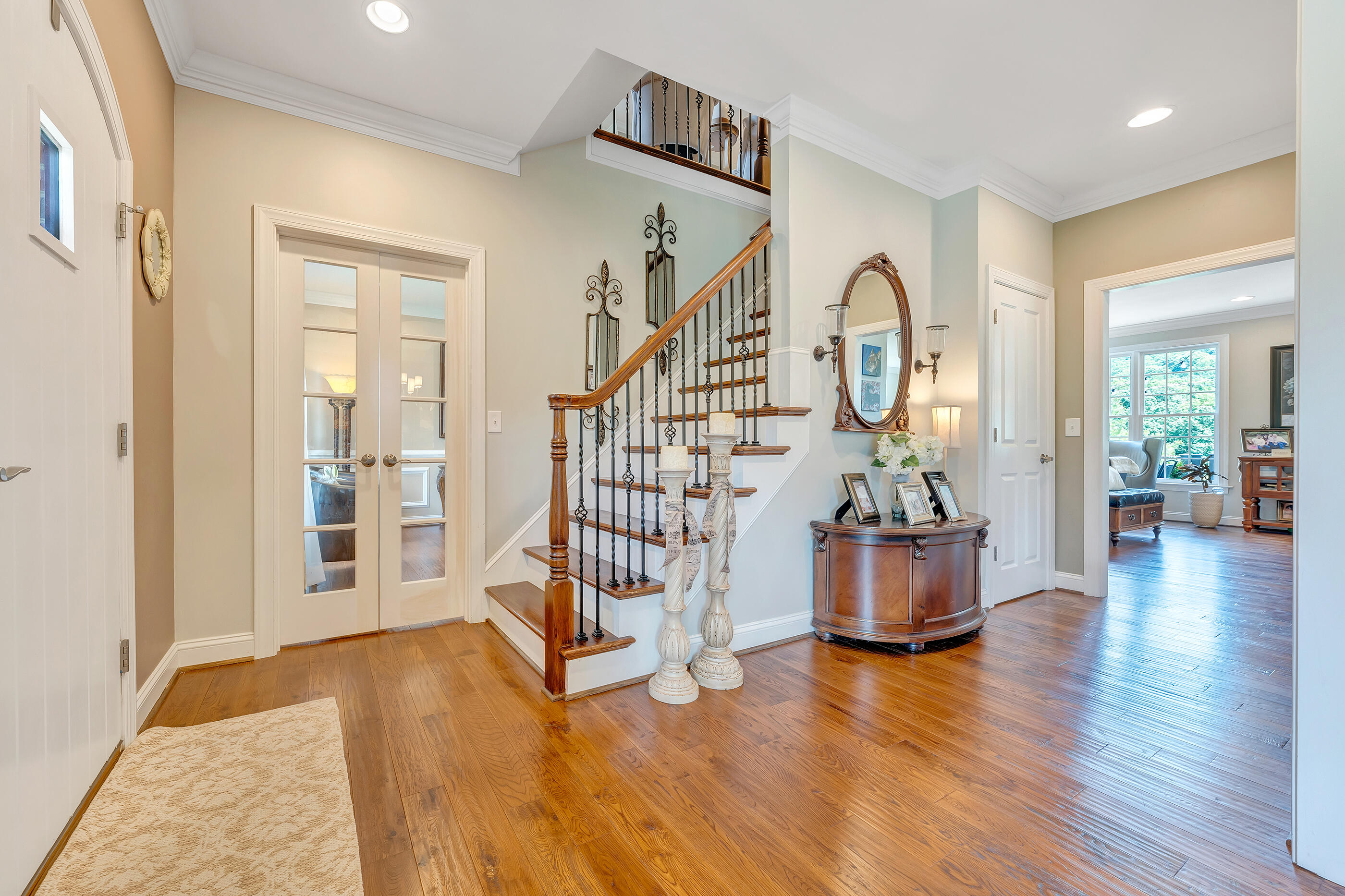 6865 Fairway Ridge Road Salem, VA 24153 - Photo 3 of 86 a view of an entryway with wooden floor and windows