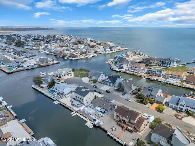 a view of a ocean with nearby beach